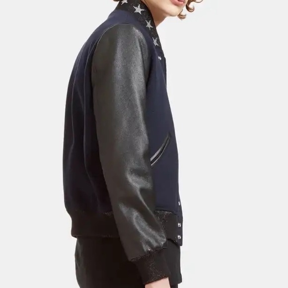 Saint Laurent Star Collar Teddy Jacket - Picture 3 of 4